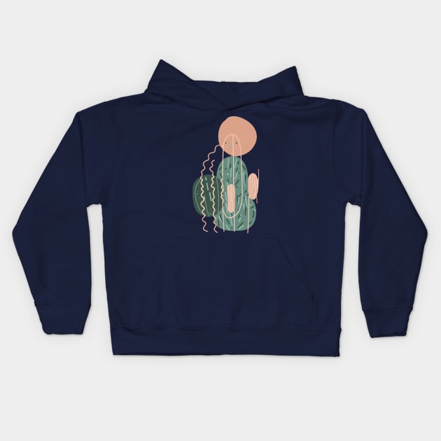 Abstract boho style composition Kids Hoodie by craftydesigns